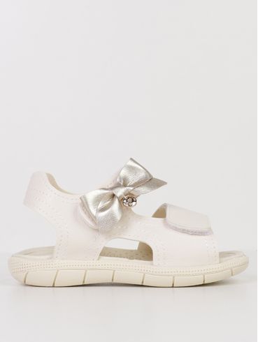Sandália Casual Tic Tac Klin Infantil Para Menina- OFF WHITE