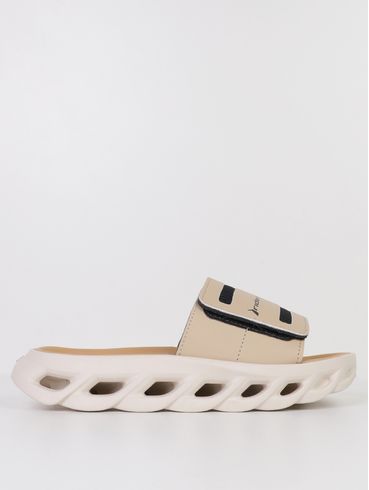 Chinelo Slide Rider Masculino BEGE/PRETO