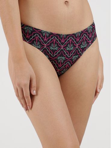 Biquíni Calcinha Fio Duplo Tradicional Feminino MULTICOLORIDO