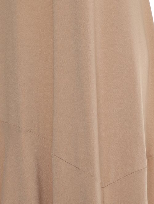 Vestido Crepe Com Fenda Cativa Feminino AREIA