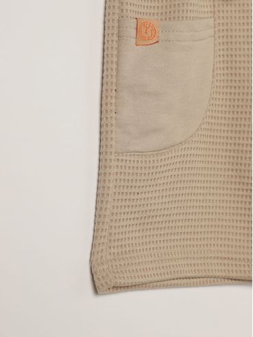 Bermuda Malha Infantil Para Menino - BEGE