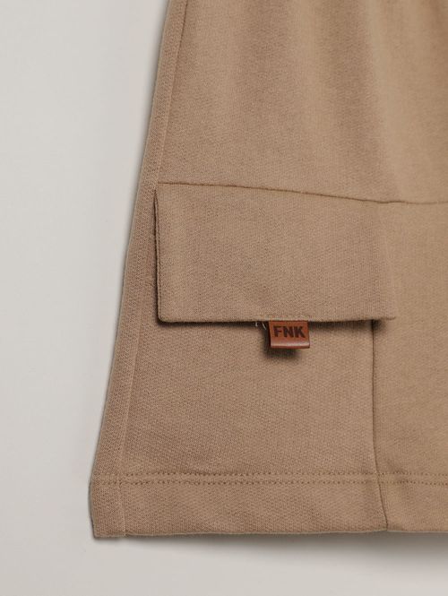 Conjunto Curto Dino Infantil Para Menino - BEGE