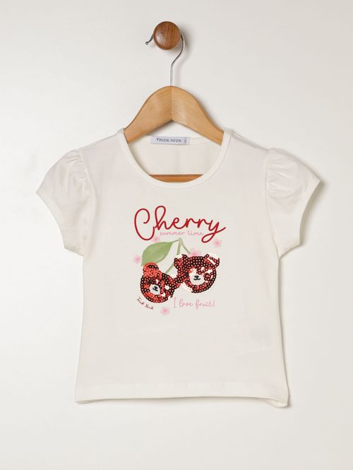 Conjunto Curto Infantil Para Menina - OFF WHITE