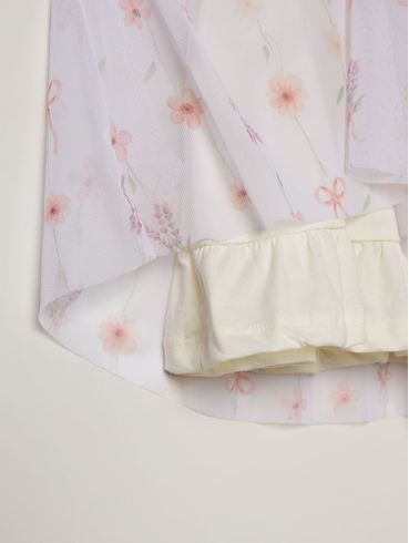 Vestido Tule Infantil Para Bebê Menina - OFF WHITE