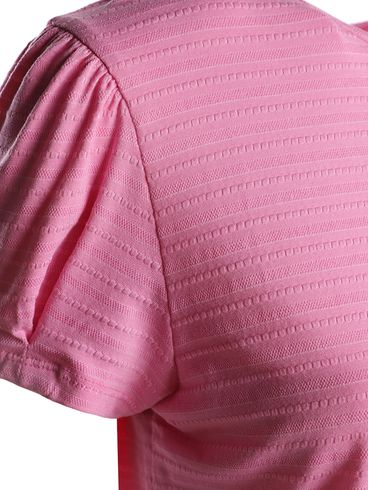 Blusa Viscose Manga Bufante Cativa Feminina ROSA CLARO