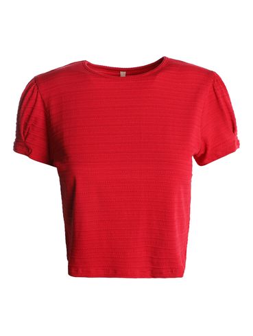 Blusa Viscose Manga Bufante Cativa Feminina VERMELHO