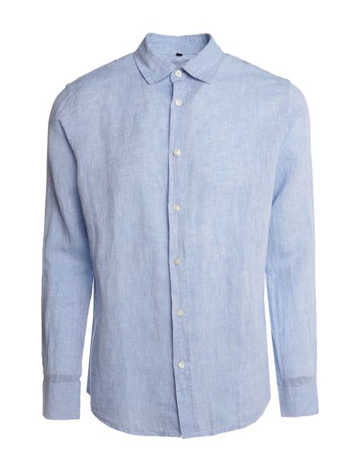 Camisa Linho Masculina AZUL