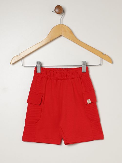 Bermuda Cargo Infantil Para Menino - VERMELHO