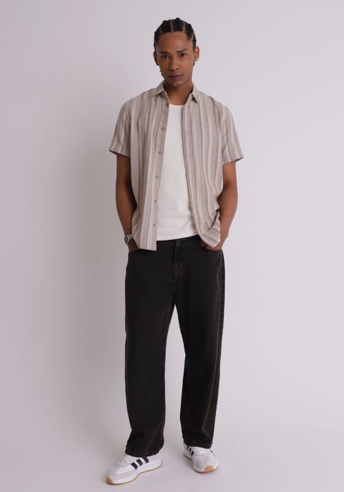 Camisa listrada texturizada