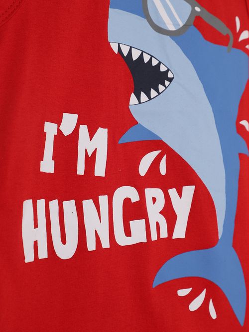 Conjunto Curto Infantil Para Menino - VERMELHO