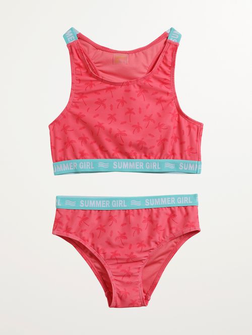 Biquíni Top Juvenil Para Menina - ROSA