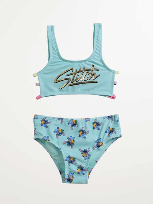 BiquÍni Stitch Infantil Para Menina - VERDE