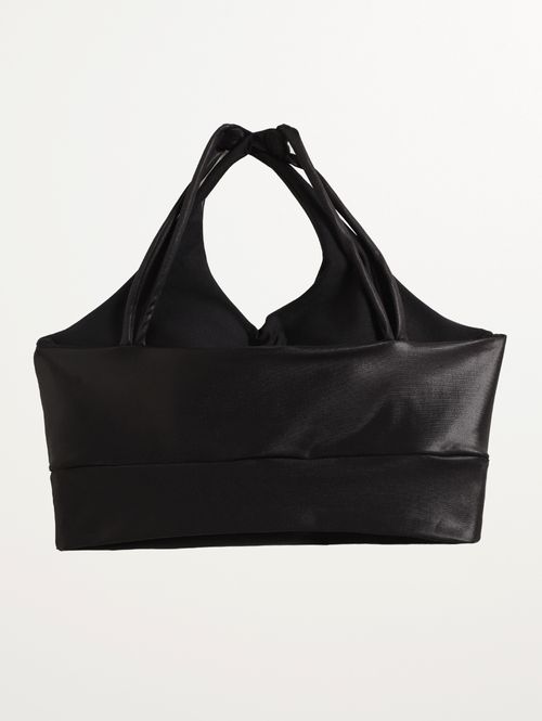 Top Fitness Cirrê Alças Duplas Vels Feminino PRETO