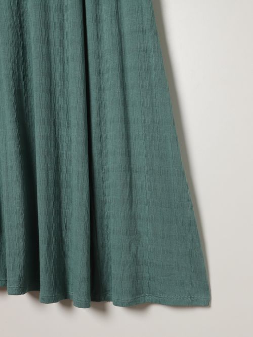 Saia Malha Evasê Autentique Plus Size Feminina VERDE