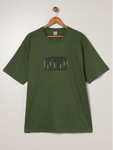 Camiseta Manga Curta Plus Size Masculina VERDE