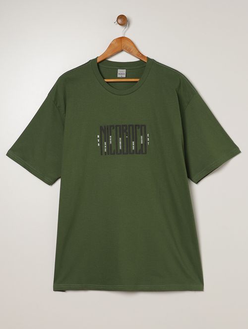 Camiseta Manga Curta Plus Size Masculina VERDE