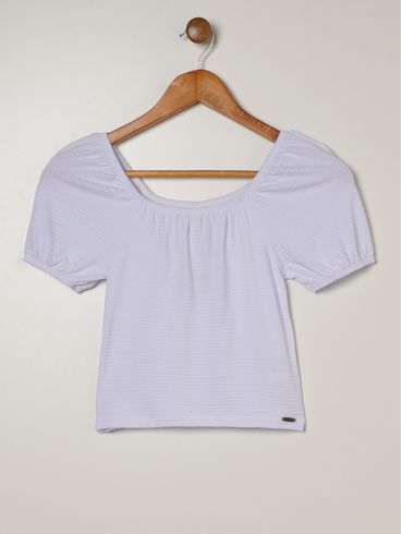 Blusa Ciganinha Juvenil Para Menina - BRANCO