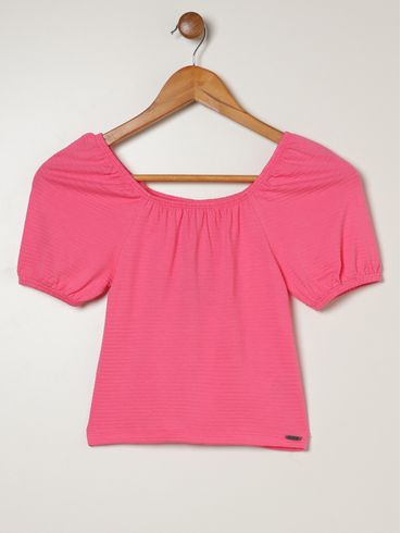 Blusa Ciganinha Juvenil Para Menina - ROSA