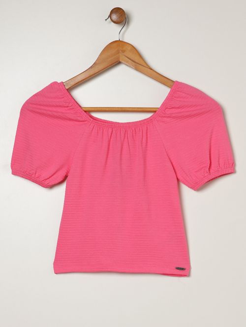 Blusa Ciganinha Juvenil Para Menina - ROSA