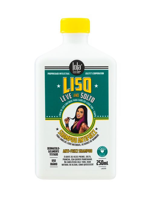 Shampoo Liso Leve And Solto Lola Cosmetics 250ml UNICO
