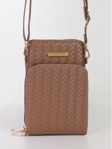 Bolsa Detalhe Tressê Feminina MARROM