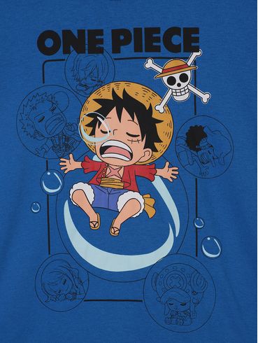 Camiseta Manga Curta Juvenil Para Menino - AZUL