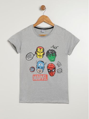 Pijama Avengers Juvenil Para Menino - CINZA