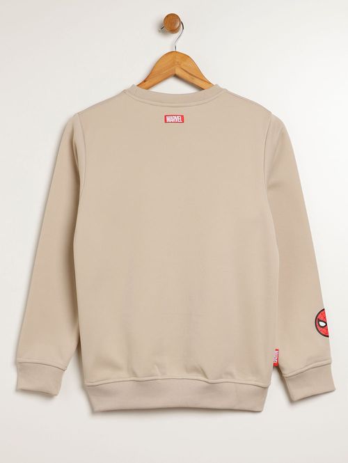 Moletom Spider Man Juvenil Para Menino - CAQUI