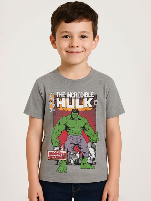 Camiseta Avengers  Infantil Para Menino - MESCLA