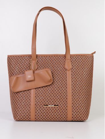 Bolsa Tote Com Porta Óculos Rafitthy Feminina CARAMELO