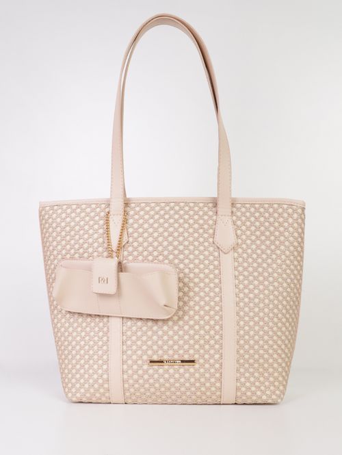 Bolsa Tote Com Porta Óculos Rafitthy Feminina NUDE