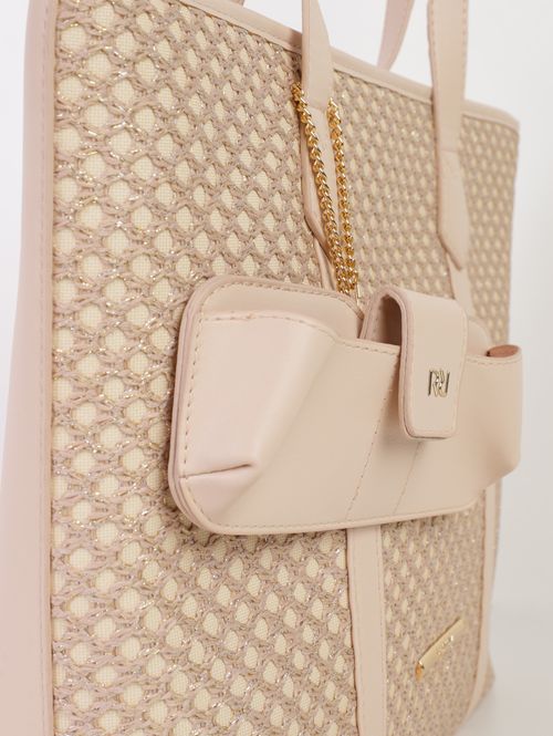 Bolsa Tote Com Porta Óculos Rafitthy Feminina NUDE