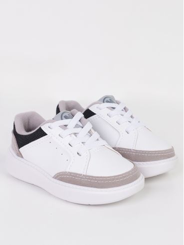 Tênis Casual Molekinho Infantil Para Bebê Menino - BRANCO