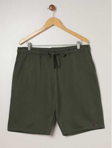 Bermuda Moletinho Plus Size Masculina VERDE