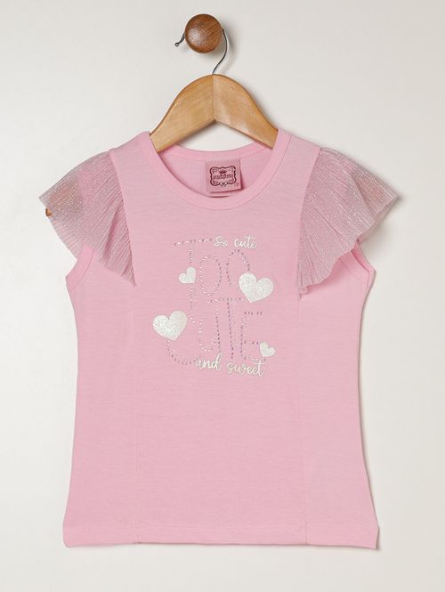 Blusa Regata Infantil Para Menina - ROSA