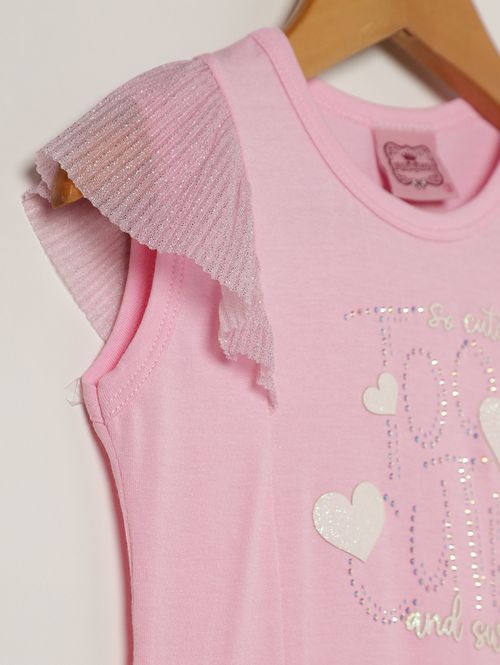 Blusa Regata Infantil Para Menina - ROSA