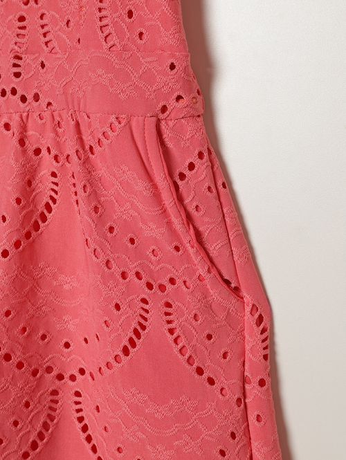 Macacão Laise Juvenil Para Menina  - CORAL