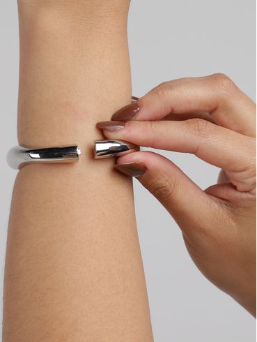 Bracelete Rígido Orgânico PRATA