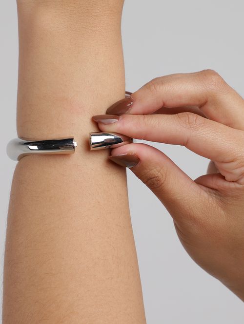 Bracelete Rígido Orgânico PRATA