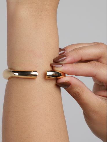 Bracelete Rígido Orgânico DOURADO