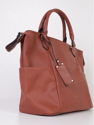 Bolsa Baú Bolso Lateral Feminina CARAMELO