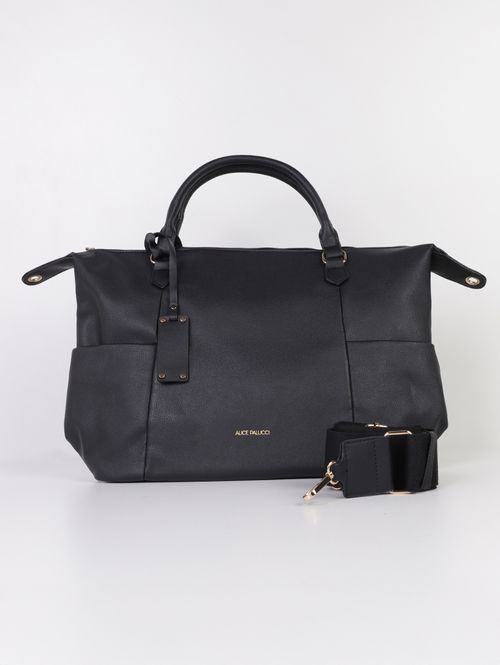 Bolsa Baú Bolso Lateral Feminina PRETO