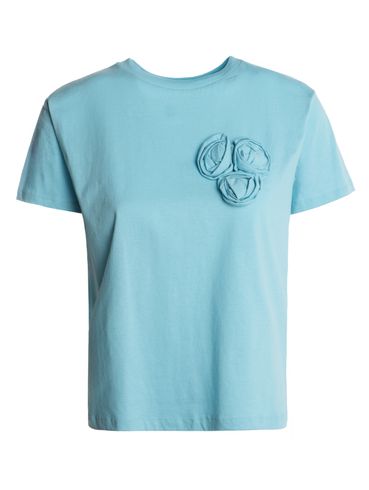 Blusa Malha Manga Curta Autentique Feminina AZUL