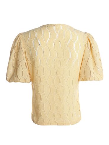 Blusa Malha Manga Godê Autentique Feminina AMARELO