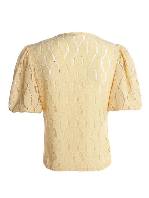 Blusa Malha Manga Godê Autentique Feminina AMARELO