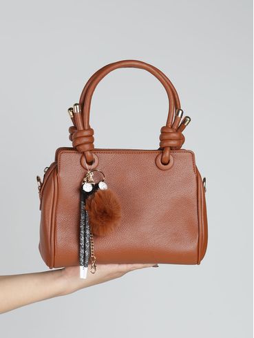 Bolsa Bag Estruturada Feminina CARAMELO