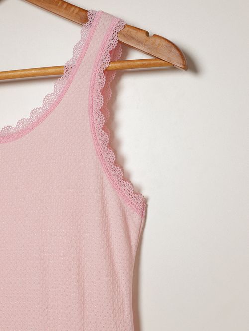 Vestido Malha Juvenil Para Menina - ROSA