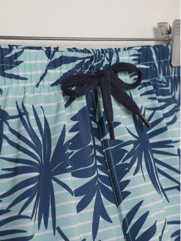 Bermuda Estampada Infantil Para Menino - VERDE