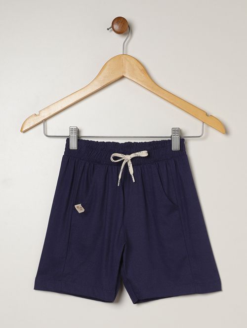 Bermuda Linho Infantil Para Menino - MARINHO
