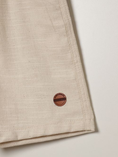 Bermuda Linho Flame Juvenil Para Menino - AREIA